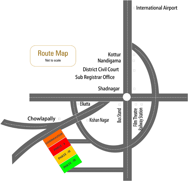 Routmap Hyderabad
