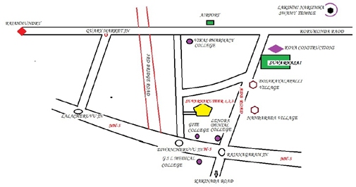 Suvarna Sai Kuteer Route Map